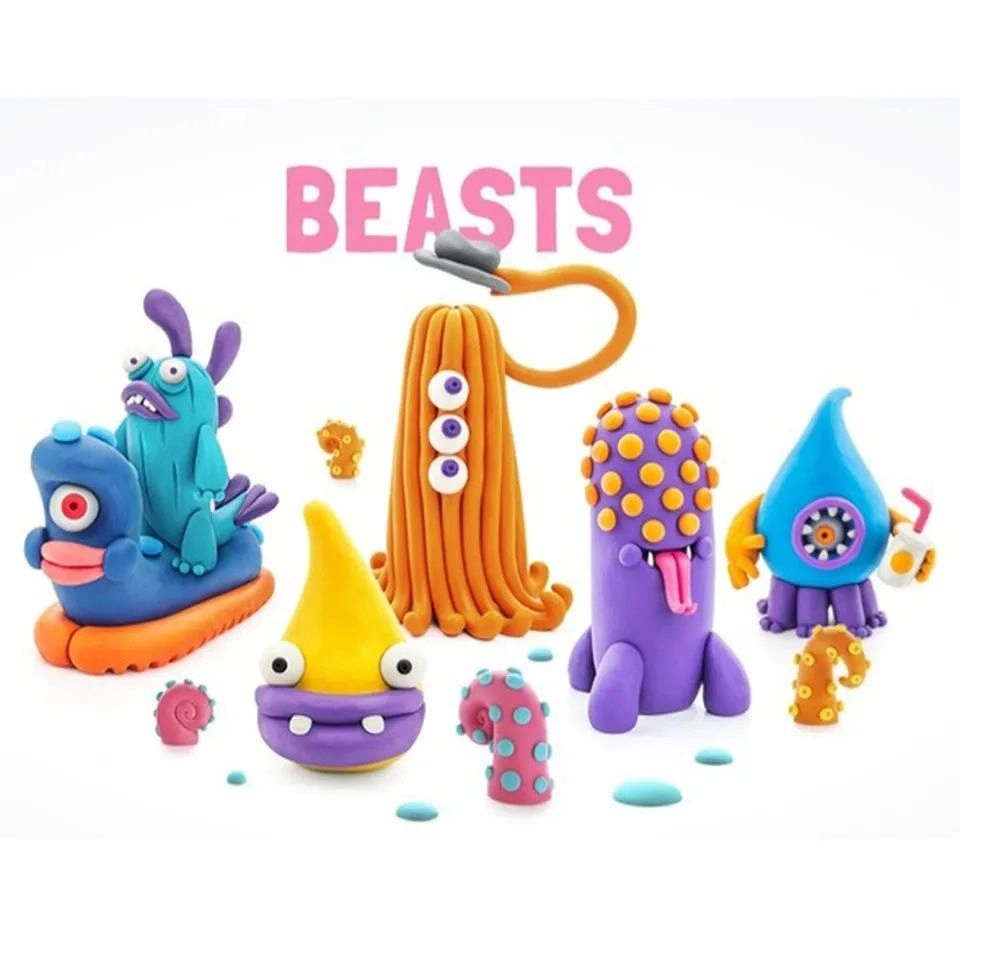 Plastic Modelling Air Dry Clay Kit - 3+ years