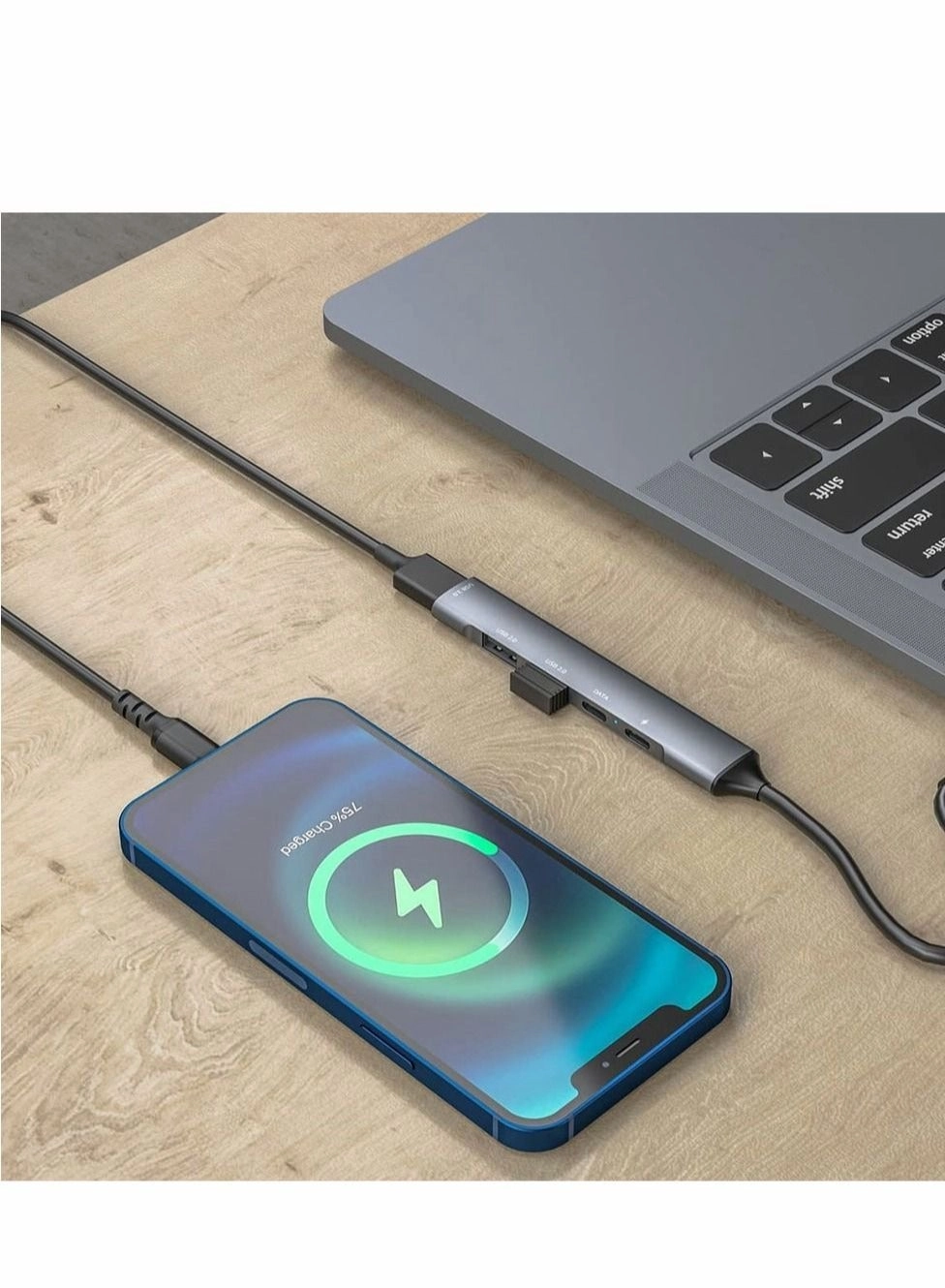 USB C Hub - 5-in-1 65W PD