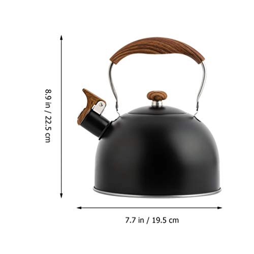 Whistling Tea Kettle - Wooden stainless steel 2.5L