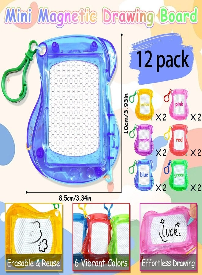 Mini Magnetic Drawing Board - 12 pcs