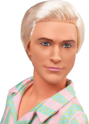 Ken Doll - Pastel Pink and Green Striped Beach Matching Set Surfboard Ages 72+