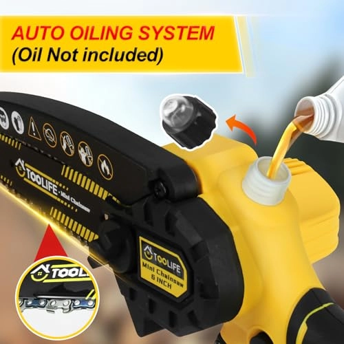 6inch Mini Chainsaw - 2000mAh 21V Battery