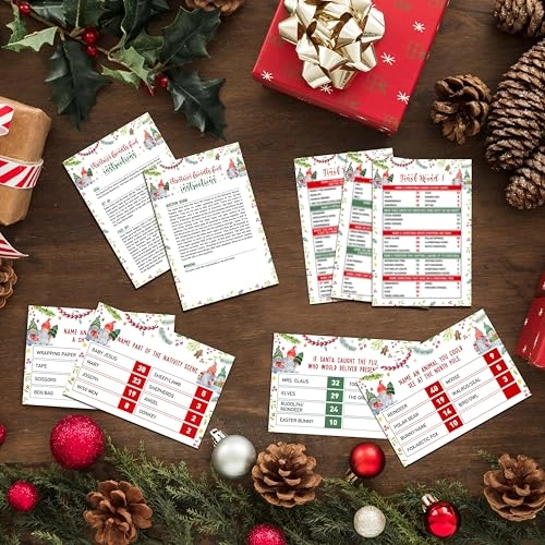 Christmas Friendly Feud Game - 20 cards 18 years and up