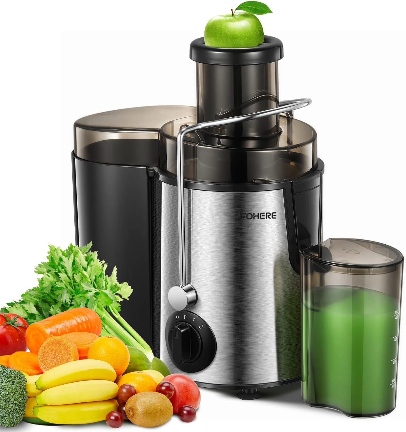 FOHERE Juicer - 400 watts 0.8 Liters