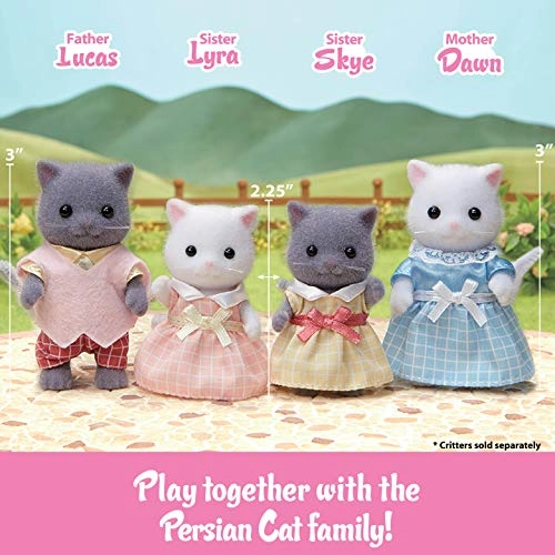Persian Cat Twins - Bellamy + Leah (CC1866) 2 pcs