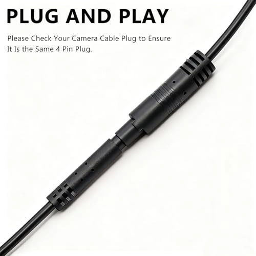 Backup Camera Extension Cable - 4 Pin 16.5FT