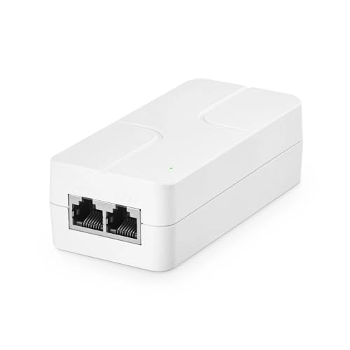 2.5 Gigabit PoE+ Injector - 48V 60W 1 802.3af/at/bt 2500 Megabits Per Second