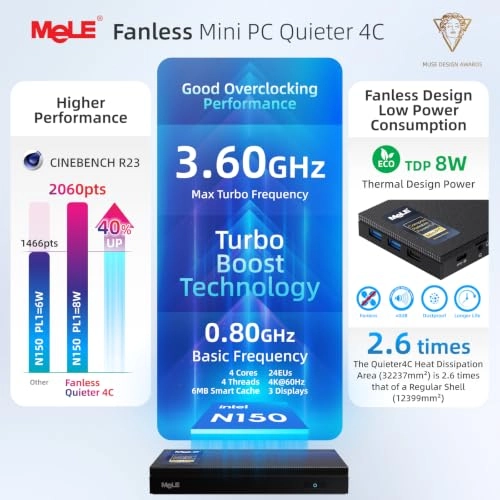 Quieter4C - 8GB 128GB N150