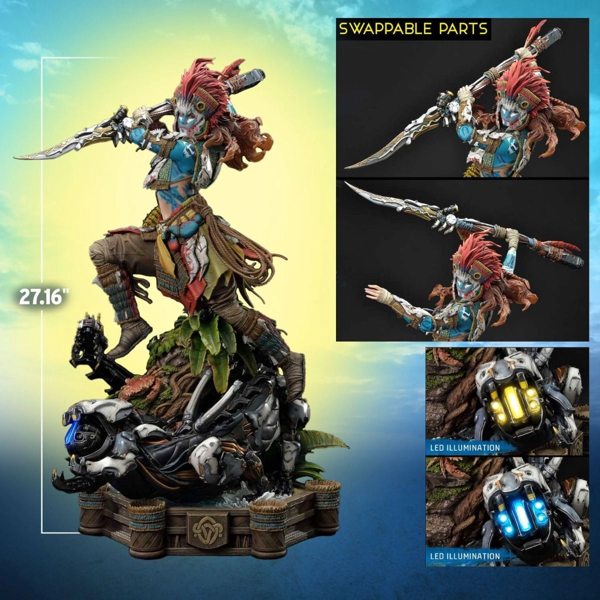 Aloy - Horizon Forbidden West - Tenakth Dragoon Armor set (71.12 cm) (UPMHFW-02)