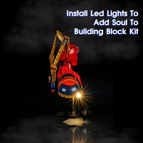 LED Light for LEGO Marvel Iron Spider-Man Bust 76326 - Plastic 1 5V