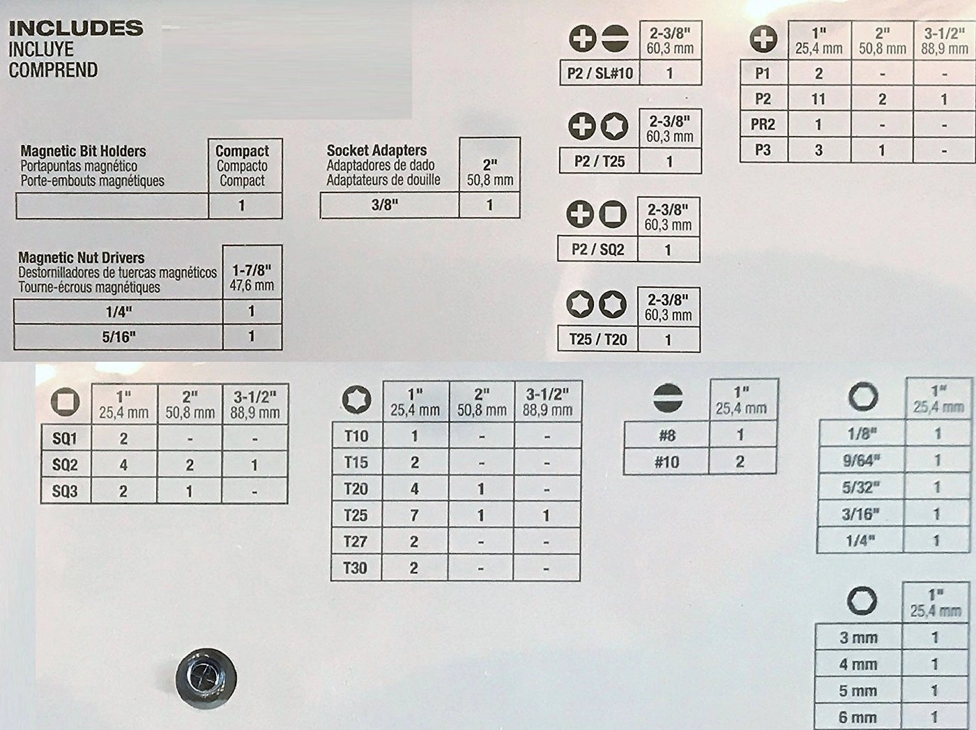 Shockwave Impact Driver Bit Set - 74 Piece
