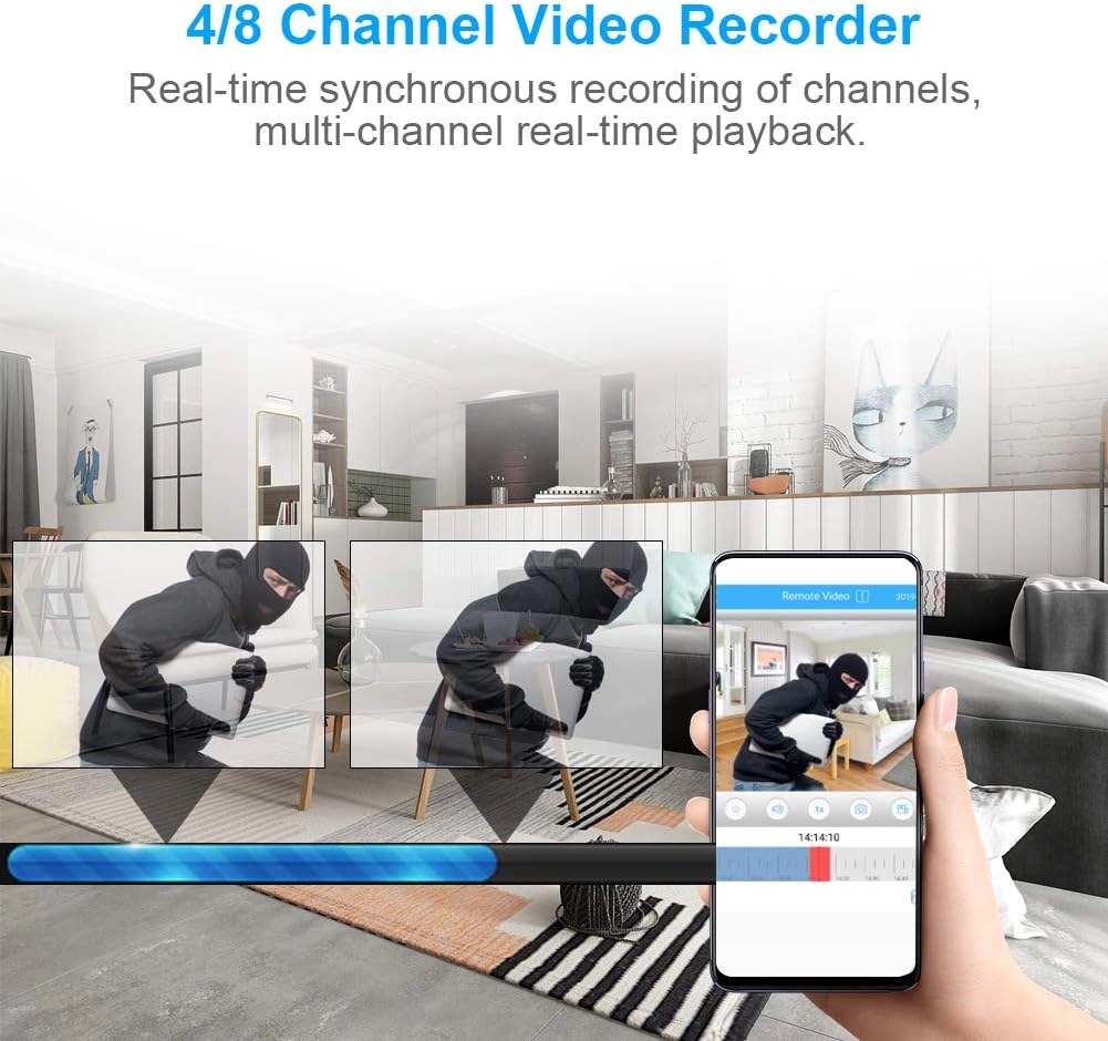 4-Channel Video Recorder - maximum 8TB 4CH