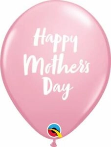Qualatex Mother's Day Script Latex Balloons - 6-Pieces