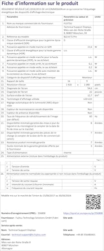 B22-8 TS Pro - S26361-K1602-V161 22 Inches 1920x1080