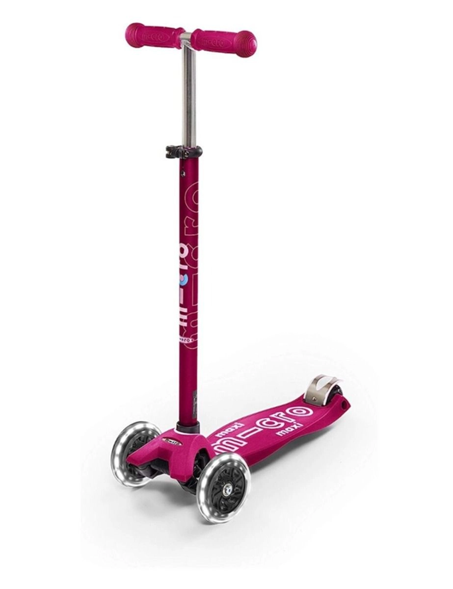 Maxi Deluxe 3-Wheel Kick Scooter – 120/80 mm LED