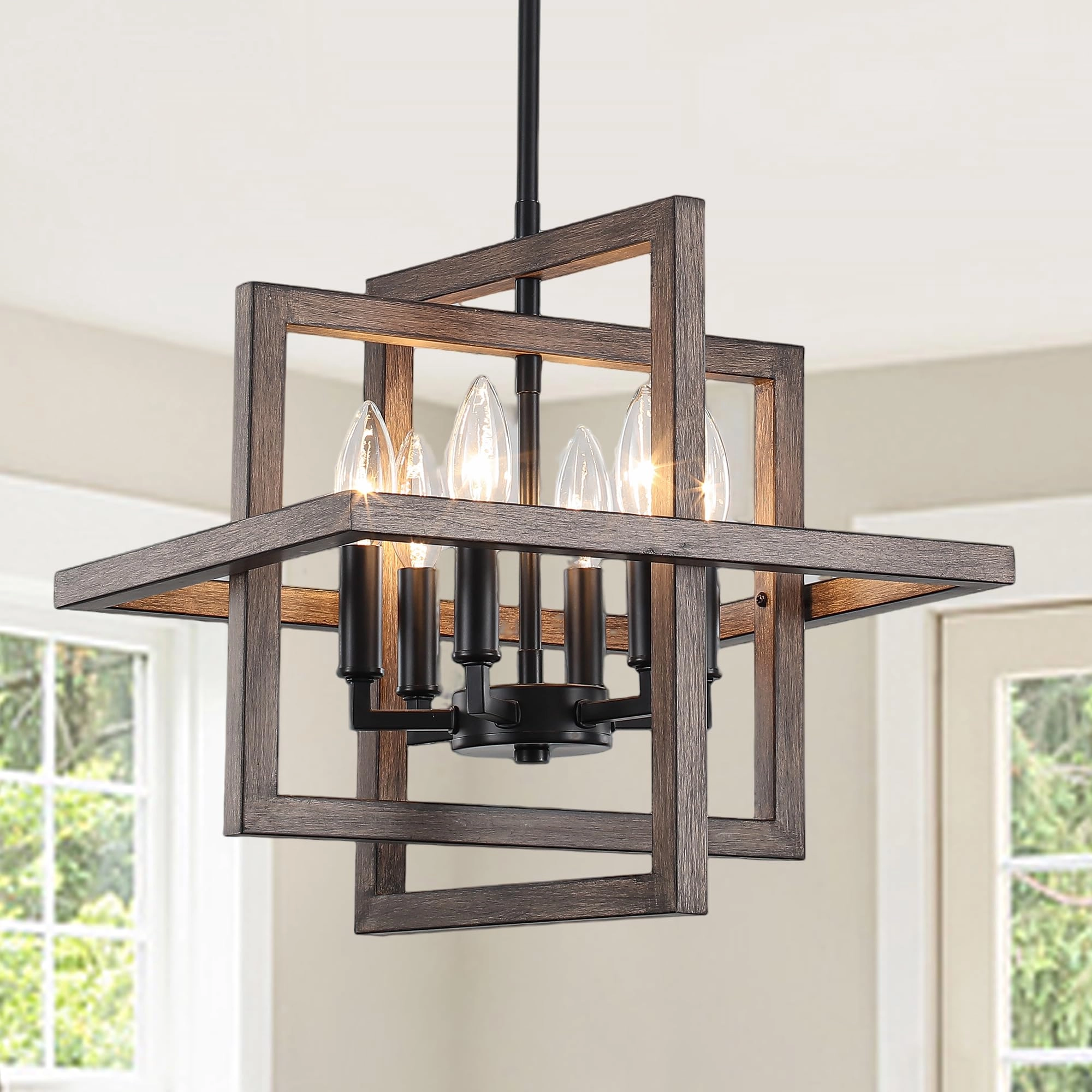 Geometric Pendant Light - 15" - 55.9"