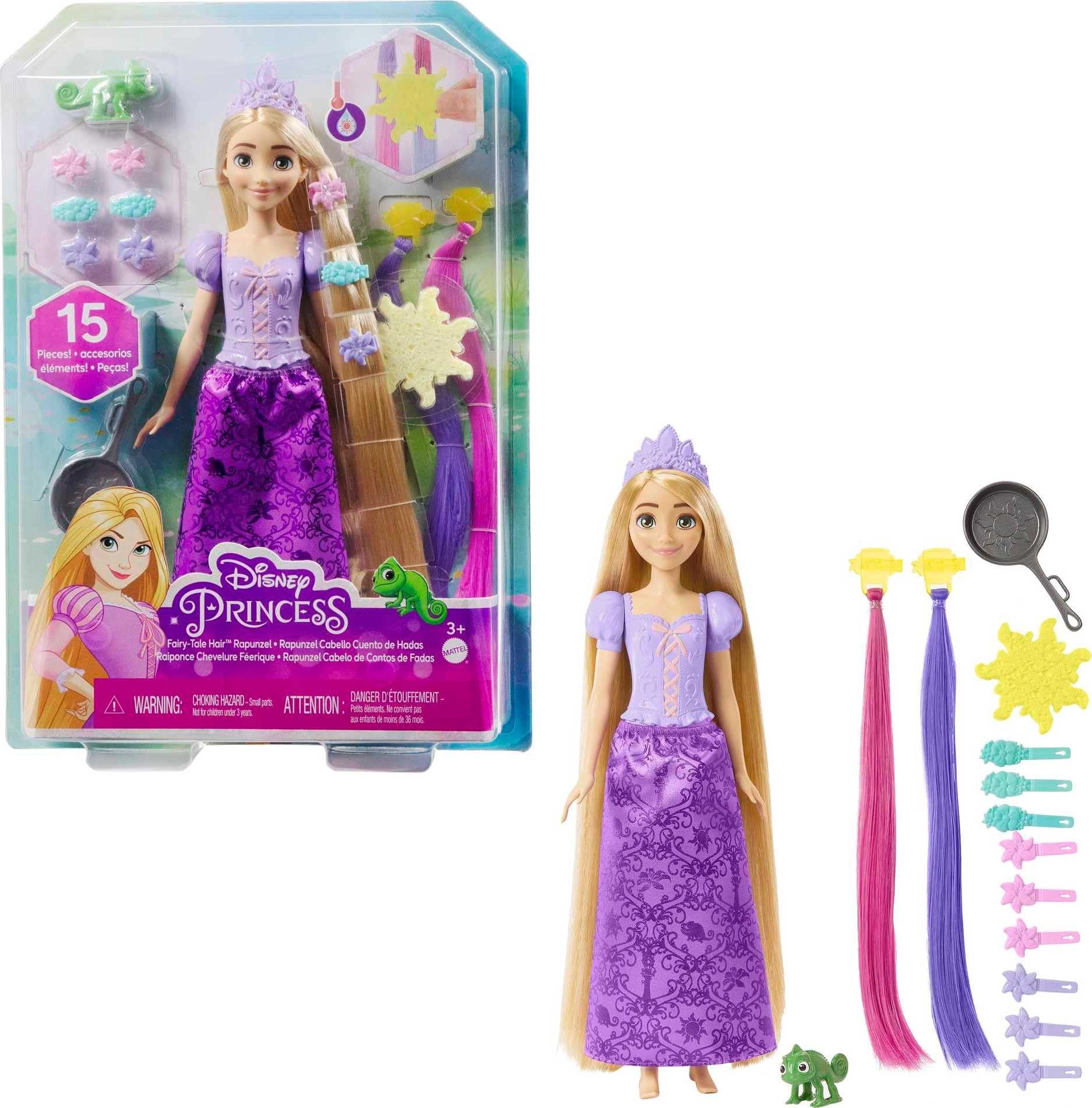 Mattel Rapunzel Doll - Fairy Tale Hair Includes Pascal