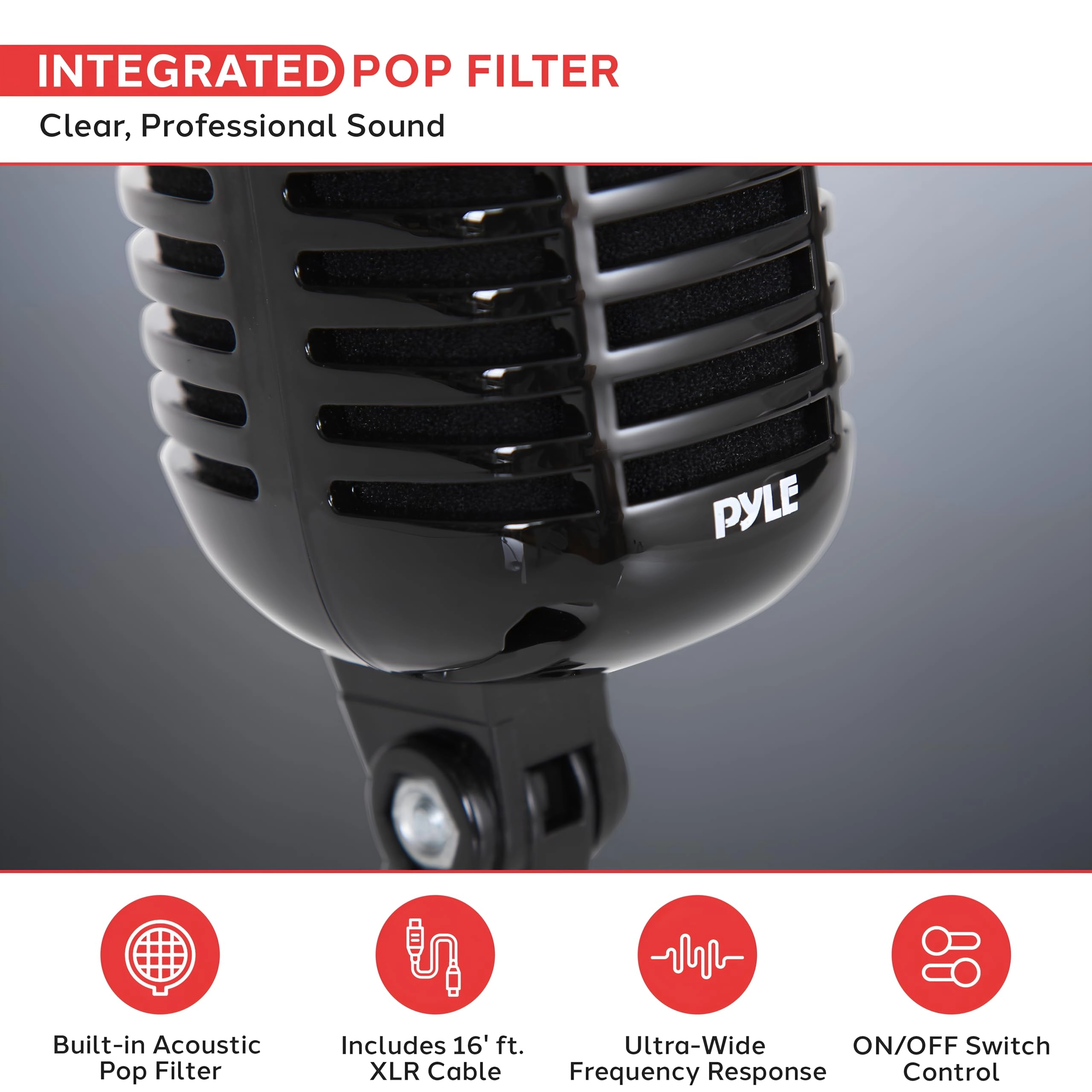 PDMICR42BK Wired Microphone