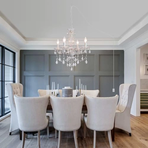 Crystal Pink Chandelier