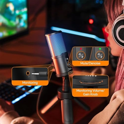 Luocugvey076uik USB+3.5mm-Mini-Jack Microphone