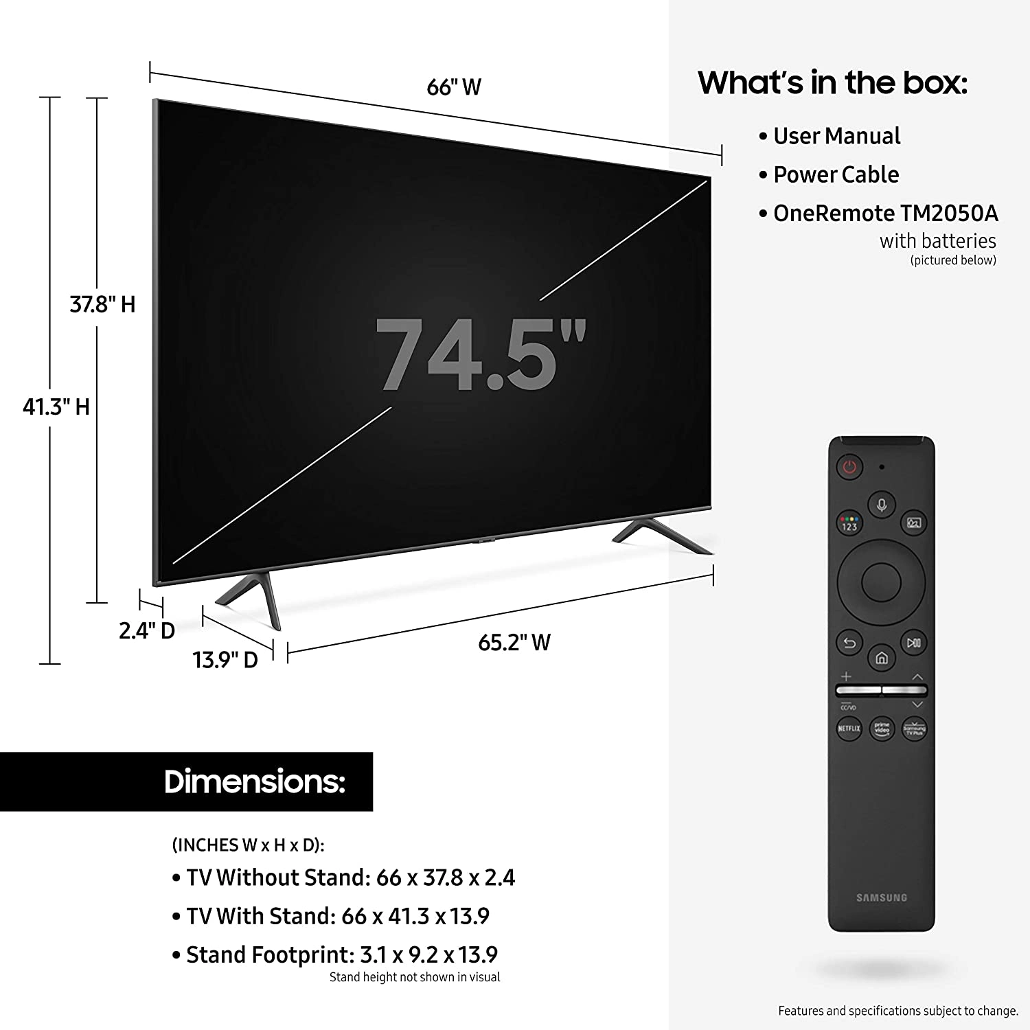 QE75Q60T - 75 inch