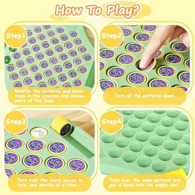 Fruit Flip Chess - Double-Sided Matching Board Memory and Strategy