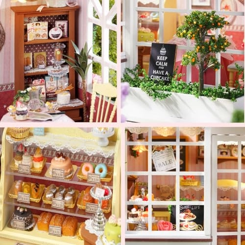 Miniature Wooden Dollhouse Furniture Kit - Creative Room 1:24