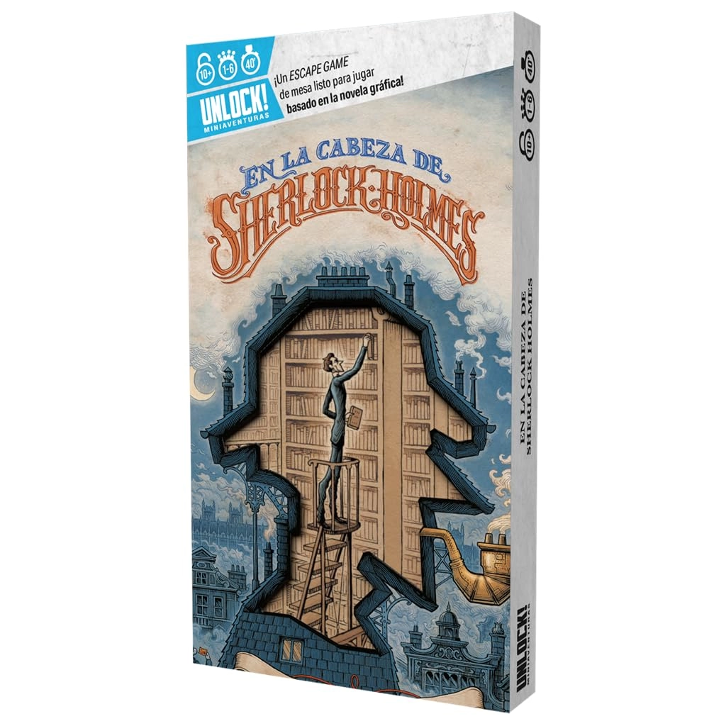 Asmodee Unlock! Mini: In the Mind of Sherlock Holmes - Card Game (Spanish)