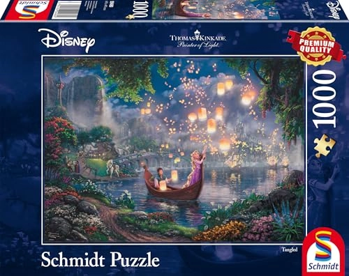 Schmidt Spiele Disney Tangled by Thomas Kinkade Puzzle - 1000 pcs