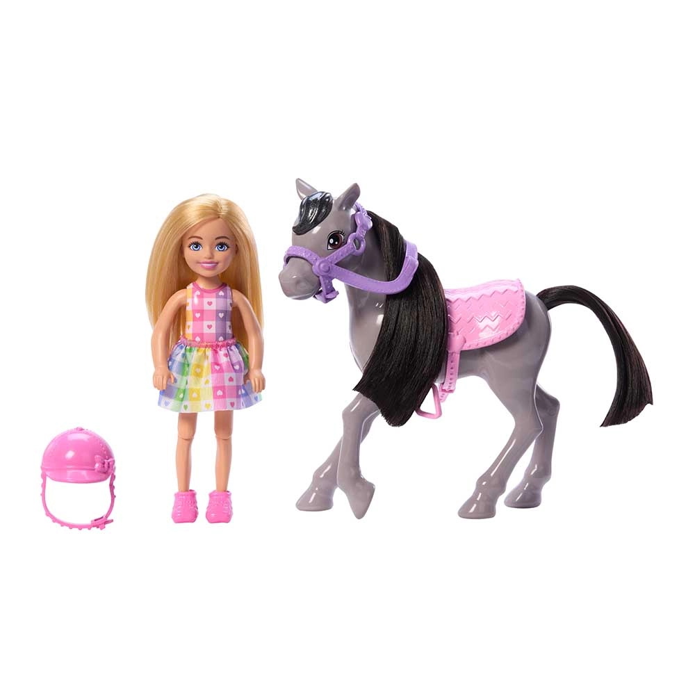 Chelsea Doll - Blonde + Pony - Pink Saddle