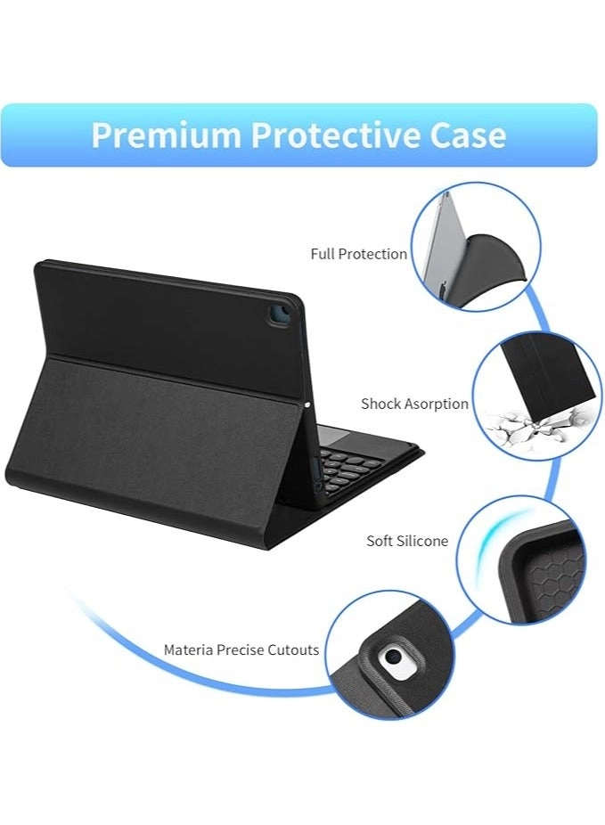 Keyboard Case with Touch Trackpad and Pencil Holder for iPad 10.2-inch (7th/8th/9th generation), iPad Air 3, iPad Pro 10.5-inch (2017)