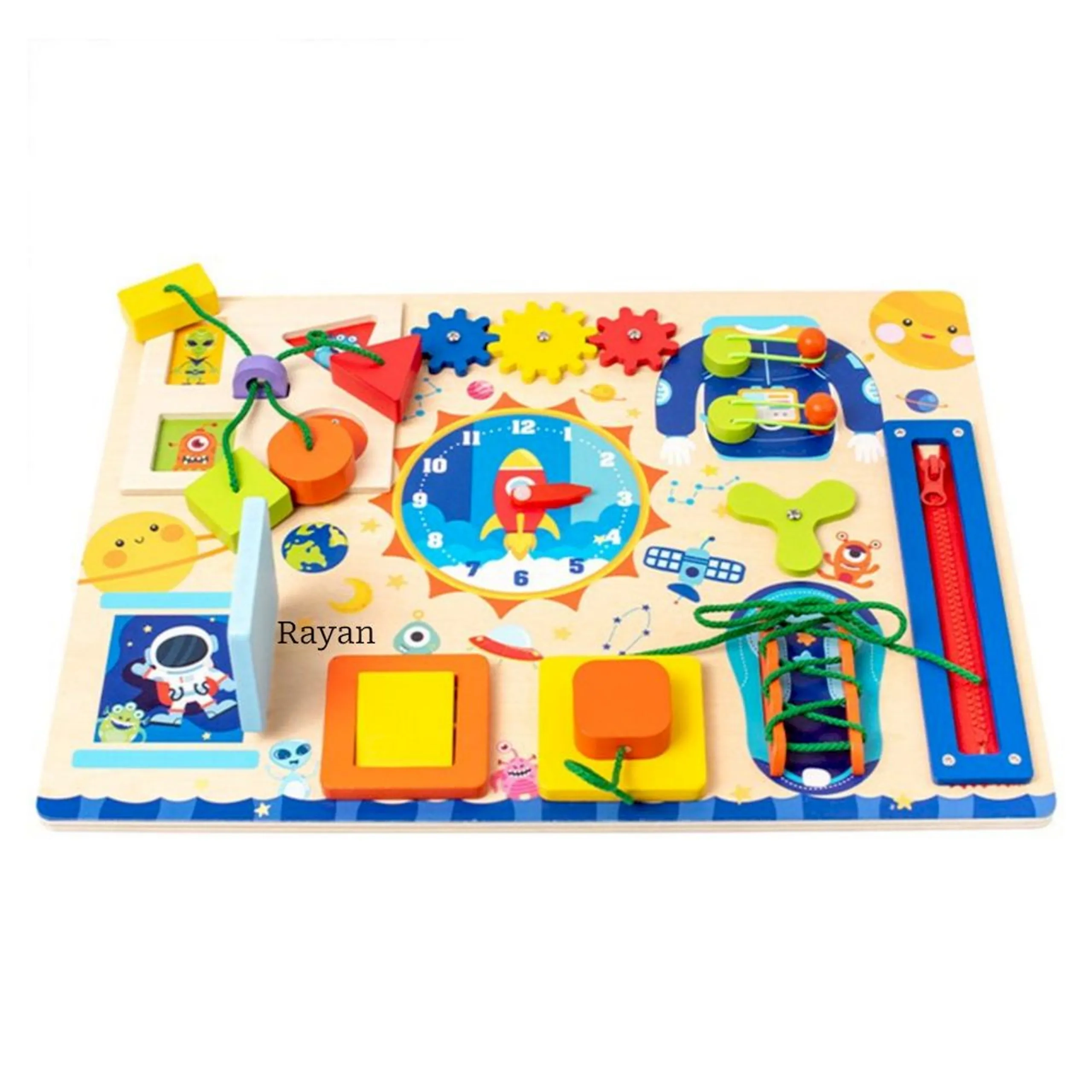 Factory Price 14 In 1 Wooden Busy Board - 3 +
