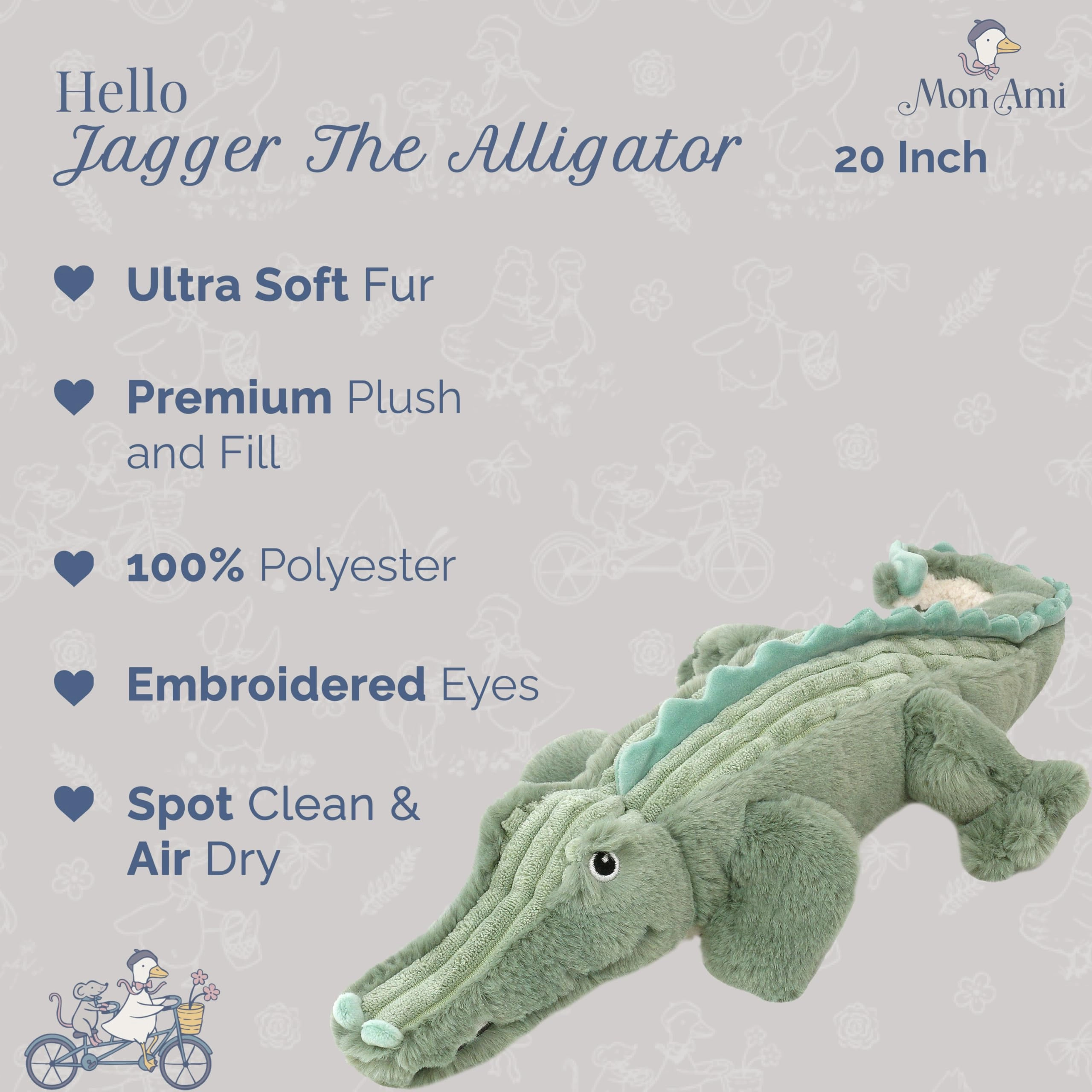 Alligator Jagger 50 cm Plush