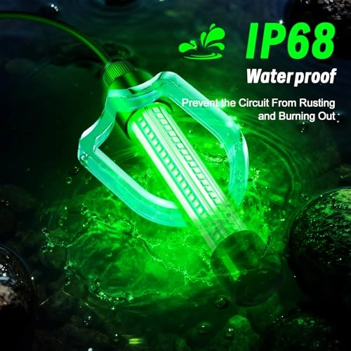 LED Underwater Fishing Light - 1300 Lumens 13W IP68