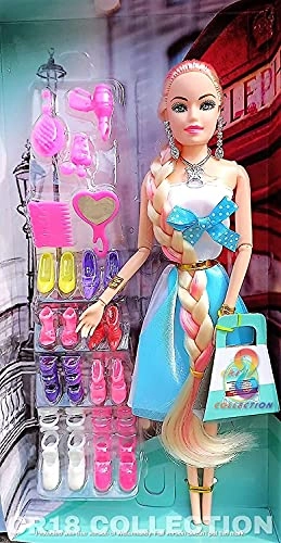 Princess Doll - 2 Pc 12 Inches Long Hair Pack