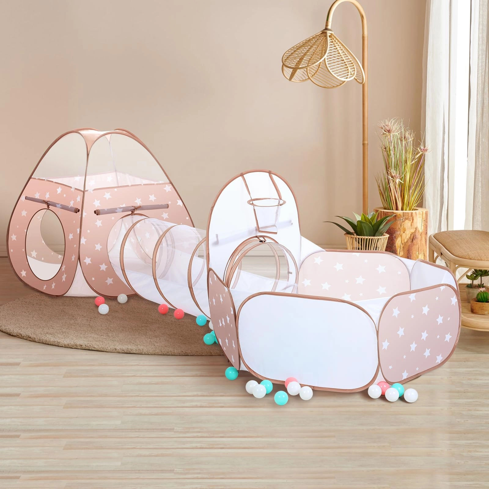 3 in 1 Kids Play Tent - Jungle Pop Up