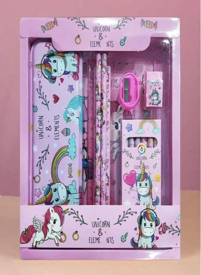 Unicorn Stationery and Toy - 9 Piece