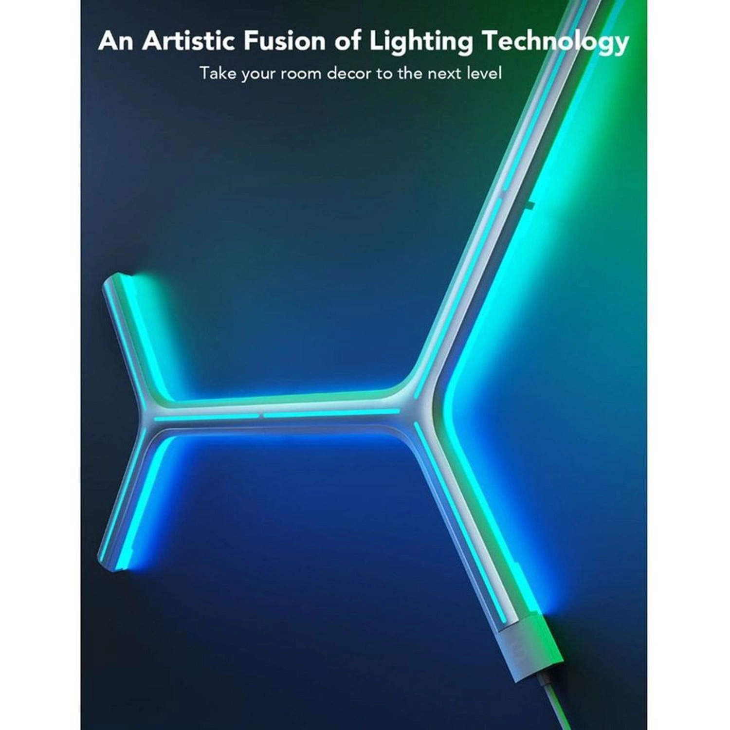 60905 Y Shape Light Panel - Mood Lighting Multicolour