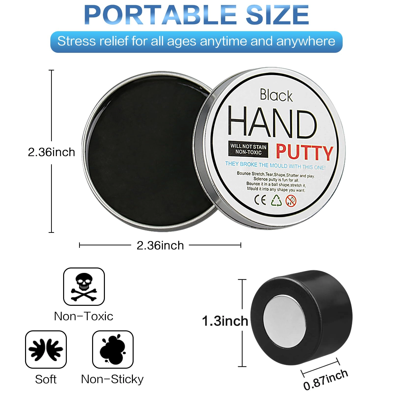 Magnetic Slime Putty - 36m+ 1 pieces