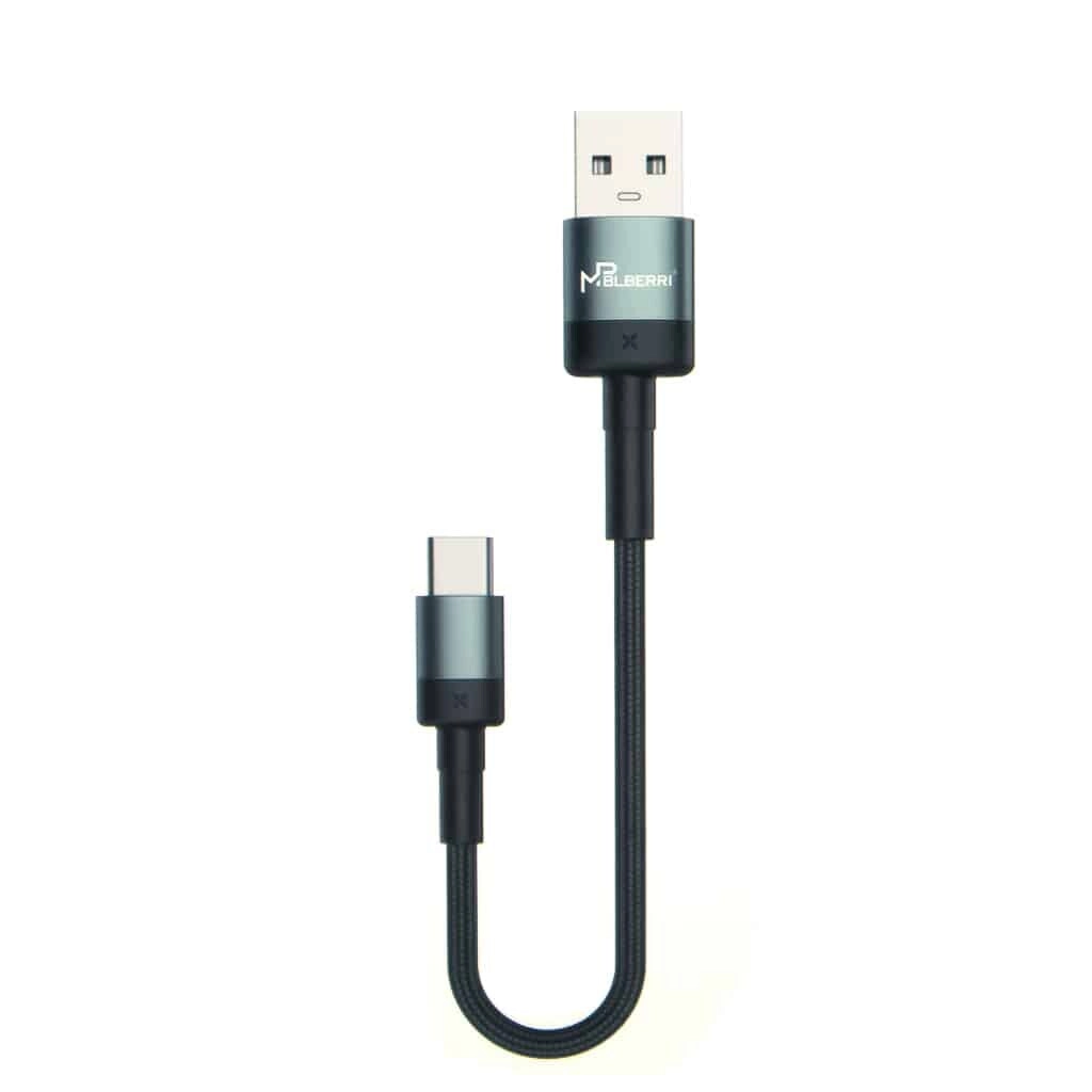 mpBLBERRI BLB-352 Cable 65W USB-A to USB-C 0.3m Braided