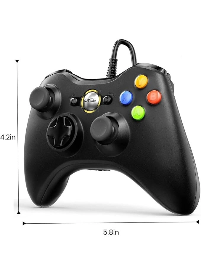 PC Controller - Black Xbox 360 & Slim/PC Windows 10/8/7