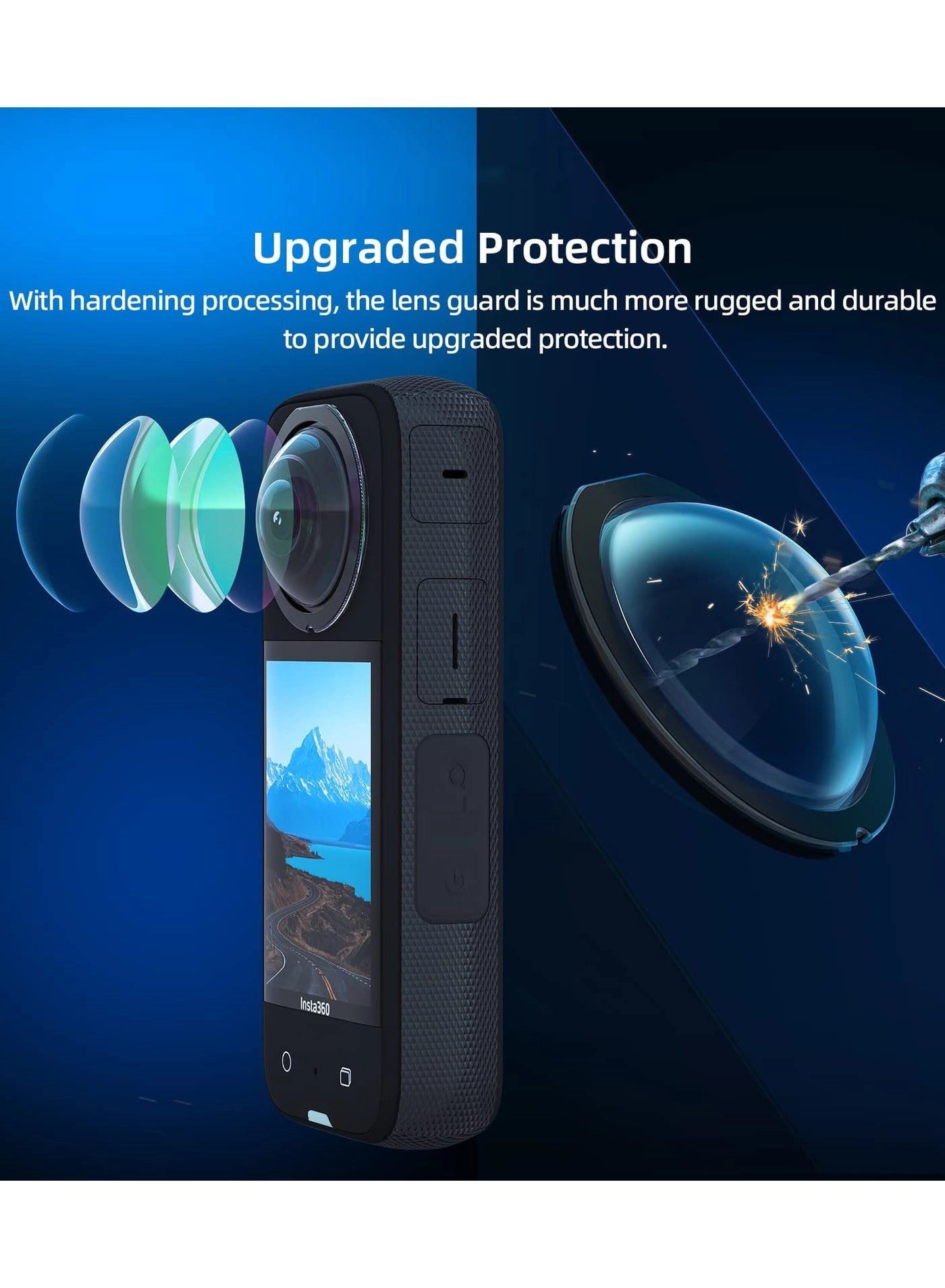 Silicone Protective Case - Insta360 X3 + Sticky Lens Guards