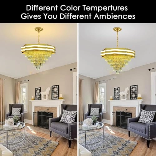 Crystal Chandelier - White Warm White Natural White