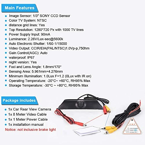 Reversing Camera - Night vision 628 x 586 pixels