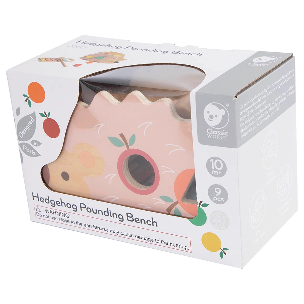 Hedgehog Pounding Bench - Suitable for 10 months and above 9pcs