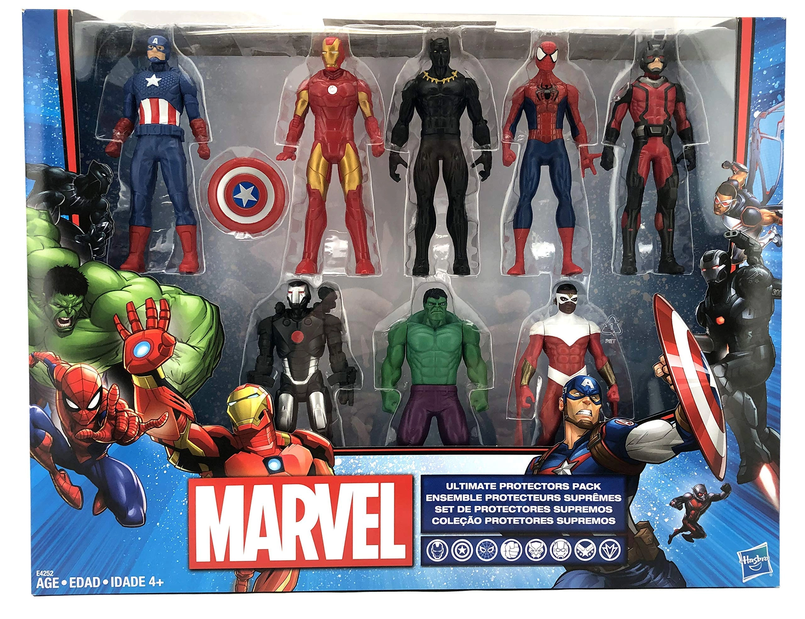 TRANSFORMERS Iron Man + Hulk + Black Panther + Captain America + Spider Man + Ant Man + War Machine + Falcon - Movie, Superhero - 8 pcs