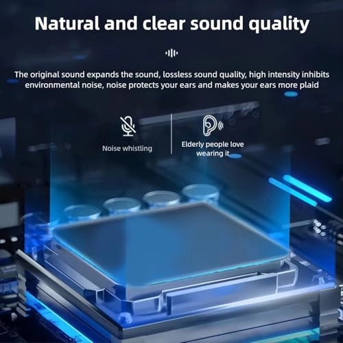 Sound Amplifier - Collar Clip Rechargeable SNR ≥90dB