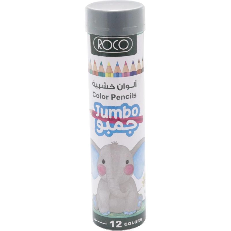 Roco Jumbo Color Pencil Set - 12 Colors