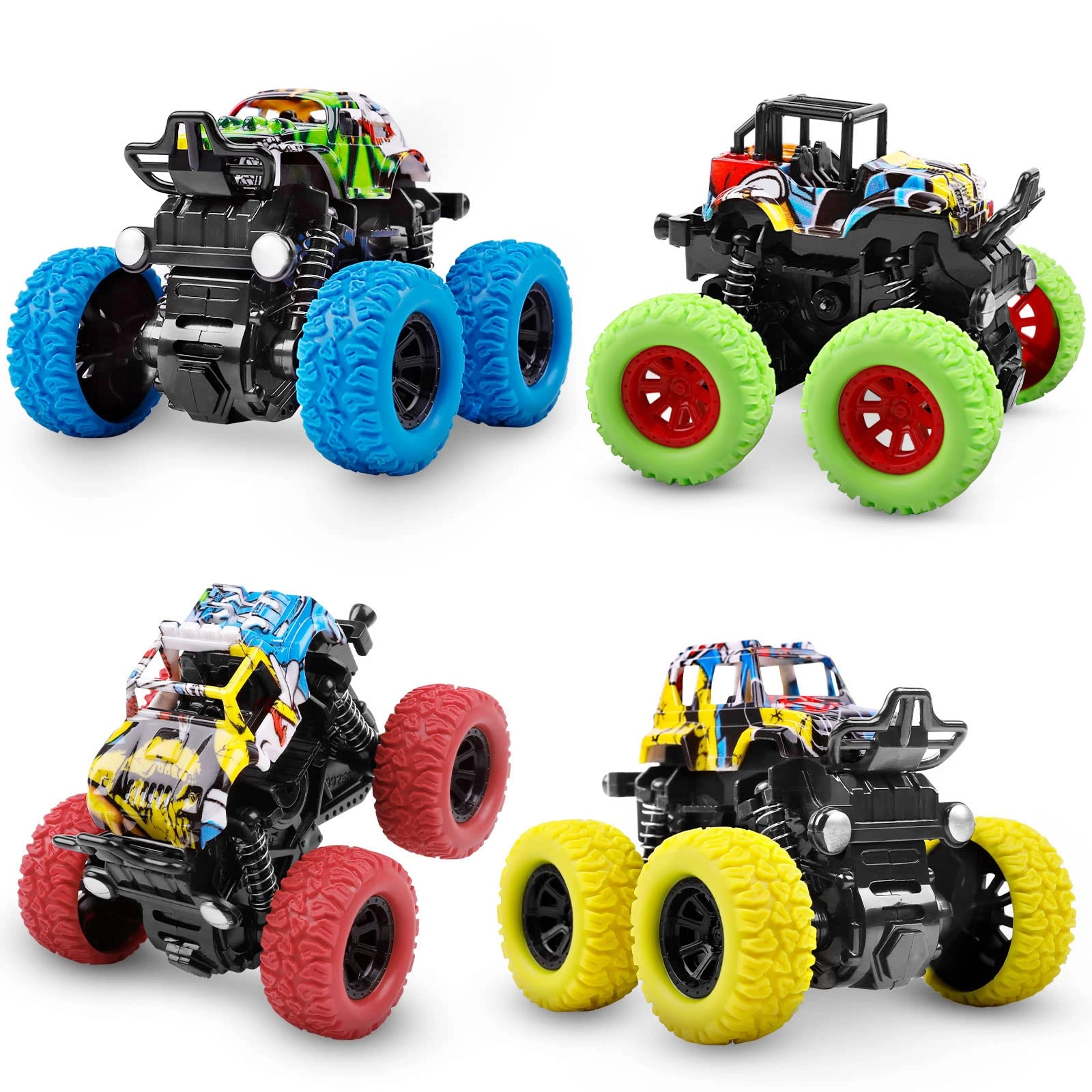 M SANMERSEN Monster Trucks - 4pcs