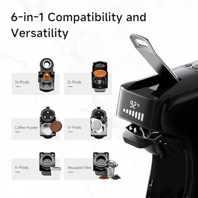 5-in-1 Capsule Coffee Maker H1B
